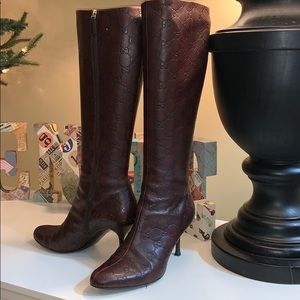 Gucci Signature Leather Boots